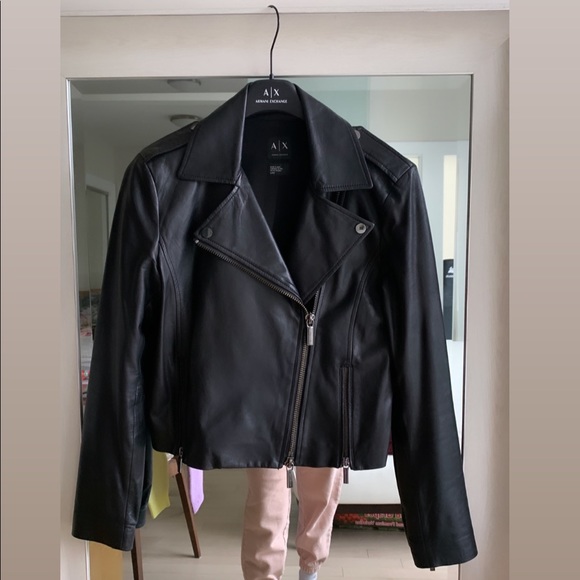 Armani Exchange 100% Sheep Leather jacket - Picture 1 of 5